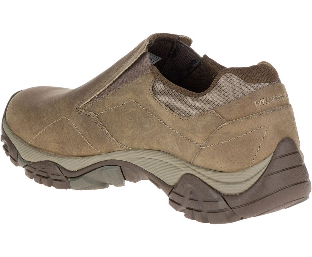 Zapatos De Seguridad Hombre - Merrell Moab Adventure Moc - Marrones - IEPW-20817